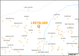 map of Las Toldas