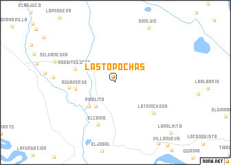 map of Las Topochas