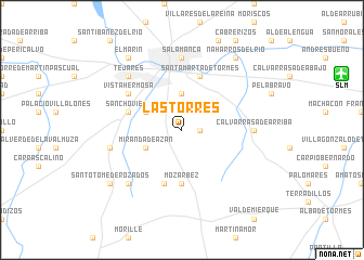 map of Las Torres