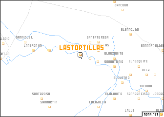 map of Las Tortillas