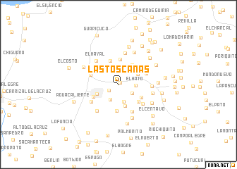 map of Las Toscanas