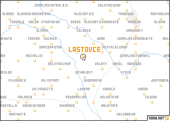 map of Lastovce