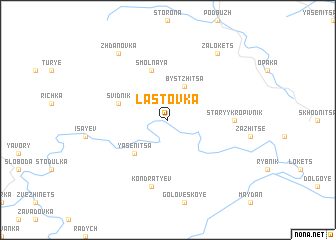 map of Lastovka