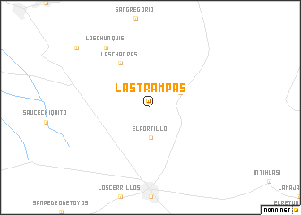 map of Las Trampas