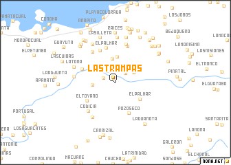 map of Las Trampas