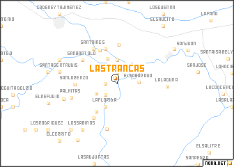 map of Las Trancas