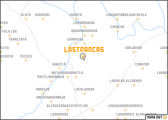 map of Las Trancas