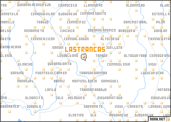 map of Las Trancas