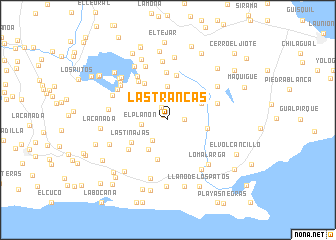 map of Las Trancas