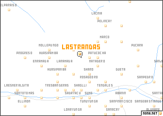 map of Las Trandas