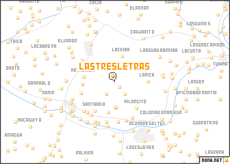 map of Las Tres Letras