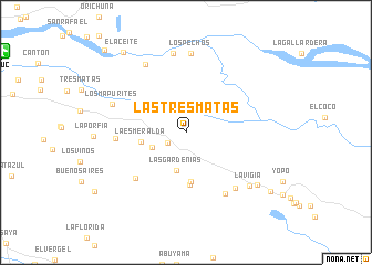 map of Las Tres Matas