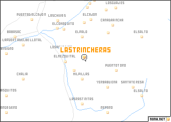 map of Las Trincheras