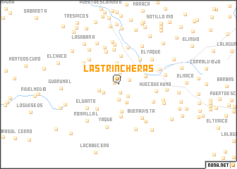 map of Las Trincheras