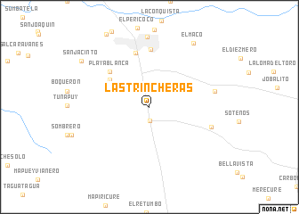 map of Las Trincheras