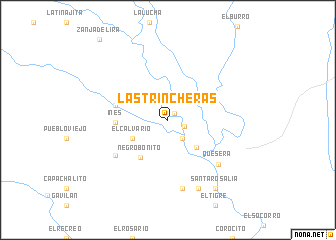 map of Las Trincheras