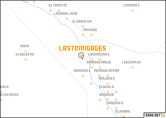 map of Las Trinidades