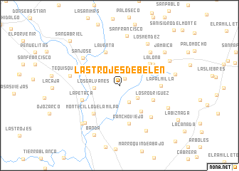 map of Las Trojes deBelén