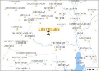 map of Las Trojes