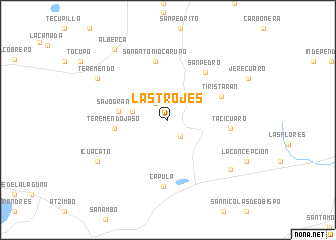 map of Las Trojes