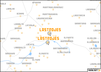 map of Las Trojes