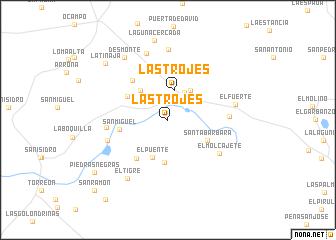 map of Las Trojes