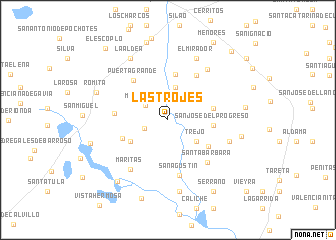 map of Las Trojes