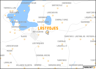 map of Las Trojes