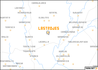 map of Las Trojes