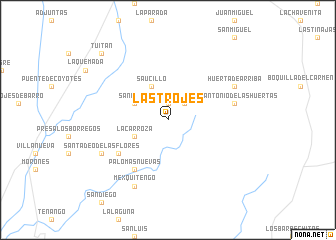 map of Las Trojes