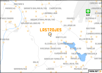 map of Las Trojes