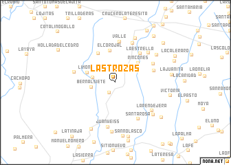 map of Las Trozas