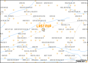 map of Lastrup