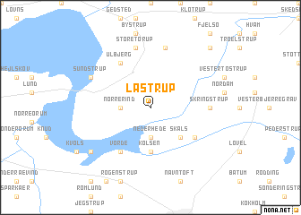 map of Låstrup