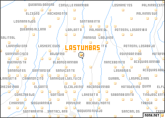 map of Las Tumbas