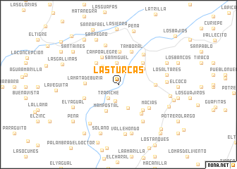 map of Las Turcas