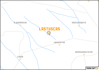 map of Las Tuscas