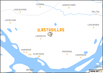 map of Las Tusillas