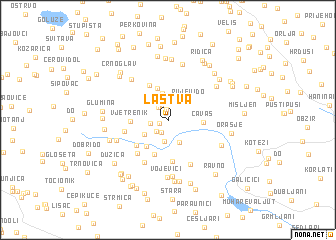 map of Lastva