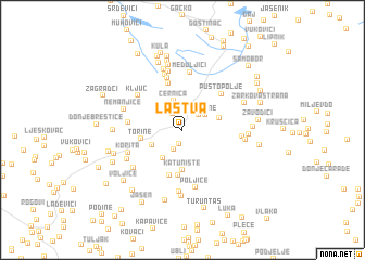 map of Lastva