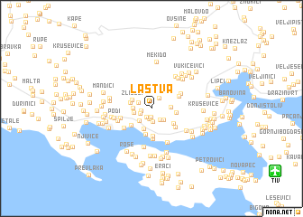 map of Lastva