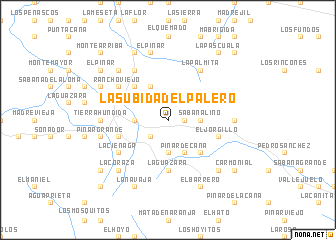 map of La Subida del Palero