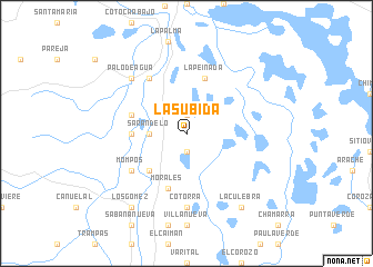 map of La Subida