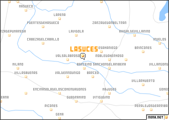 map of Las Uces