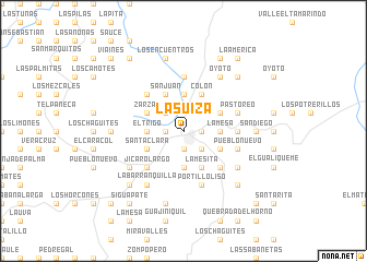 map of La Suiza