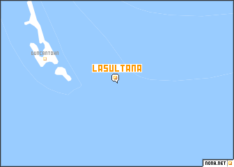 map of La Sultana