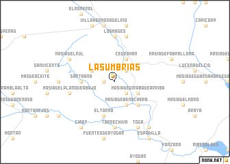 map of Las Umbrías