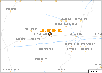 map of Las Umbrías