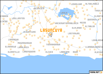 map of La Suncuya