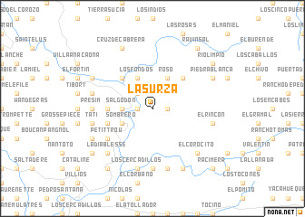 map of La Surza